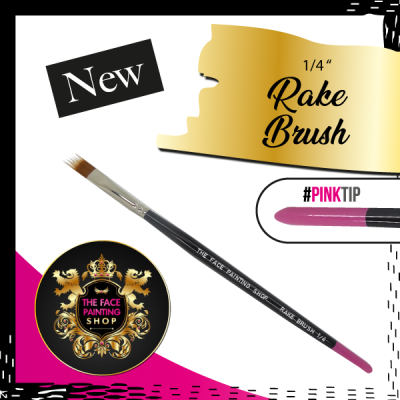 The Face Painting Shop 1-4 Inch Rake Brush The Face Painting Shop 1-4 Inch Rake Brush